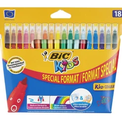 Feutres 18 couleurs Bic Kids format spécial