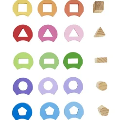 Fleur d'éveil en bois certifié FSC® Montessori