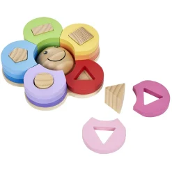 Fleur d'éveil en bois certifié FSC® Montessori