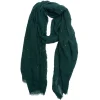 Foulard vert canard motif sequins