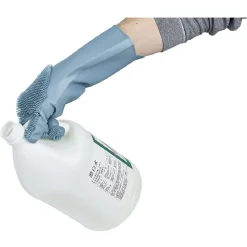 Gant pour vaisselle avec picots silicone bleu x2