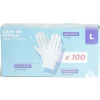 Gants en nitrile taille L x100 bleu