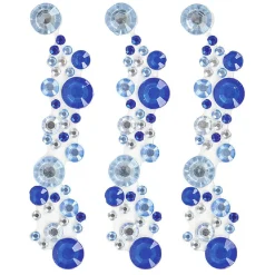 Gemme autocollante bleue