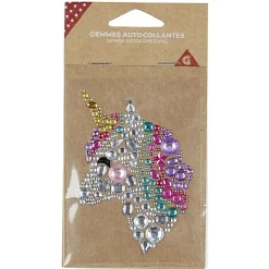 Gemme autocollante licorne