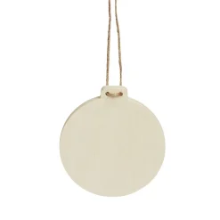 Guirlande corde boule plate à décorer en bois 1,5m