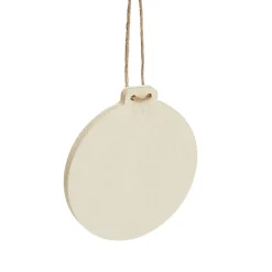 Guirlande corde boule plate à décorer en bois 1,5m