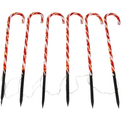 Guirlande de 8 sucres d orge lumineux solaire à planter 3,5m