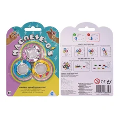 Hand Spinner Fidget anneau magnétique bleu jaune rose x3