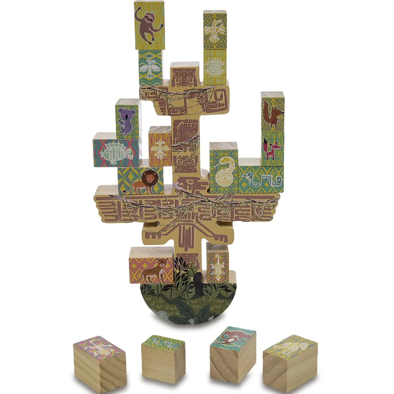 Jeu arbre balancier en bois