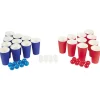 Jeu bière pong tricolore bleu blanc rouge