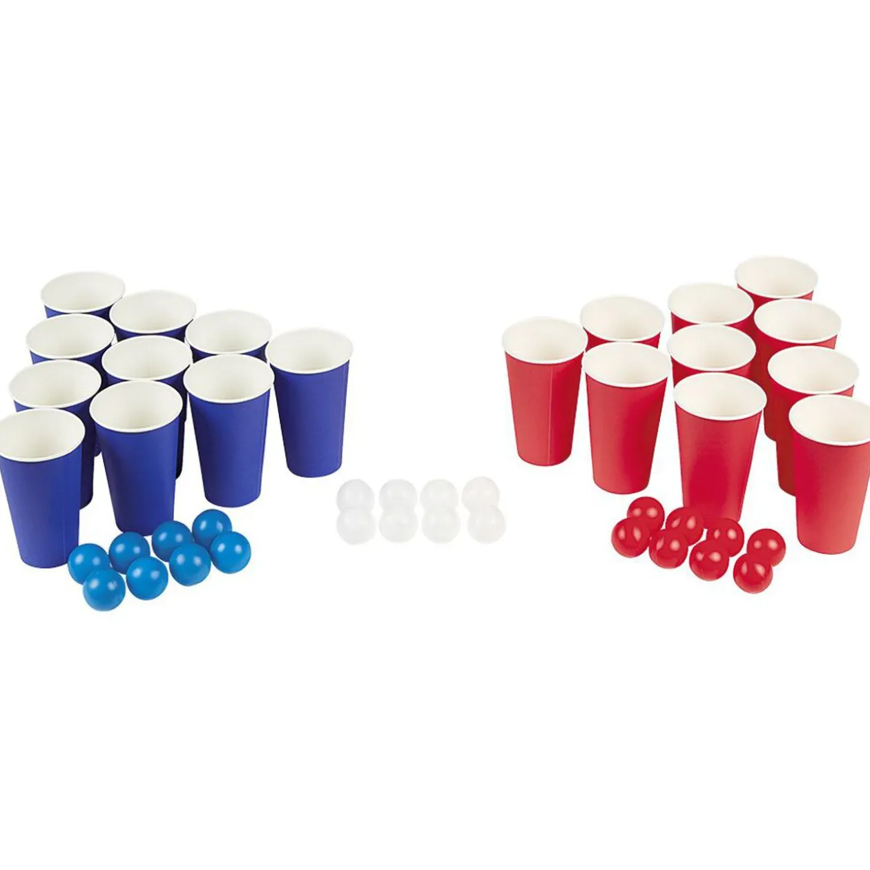 Jeu bière pong tricolore bleu blanc rouge