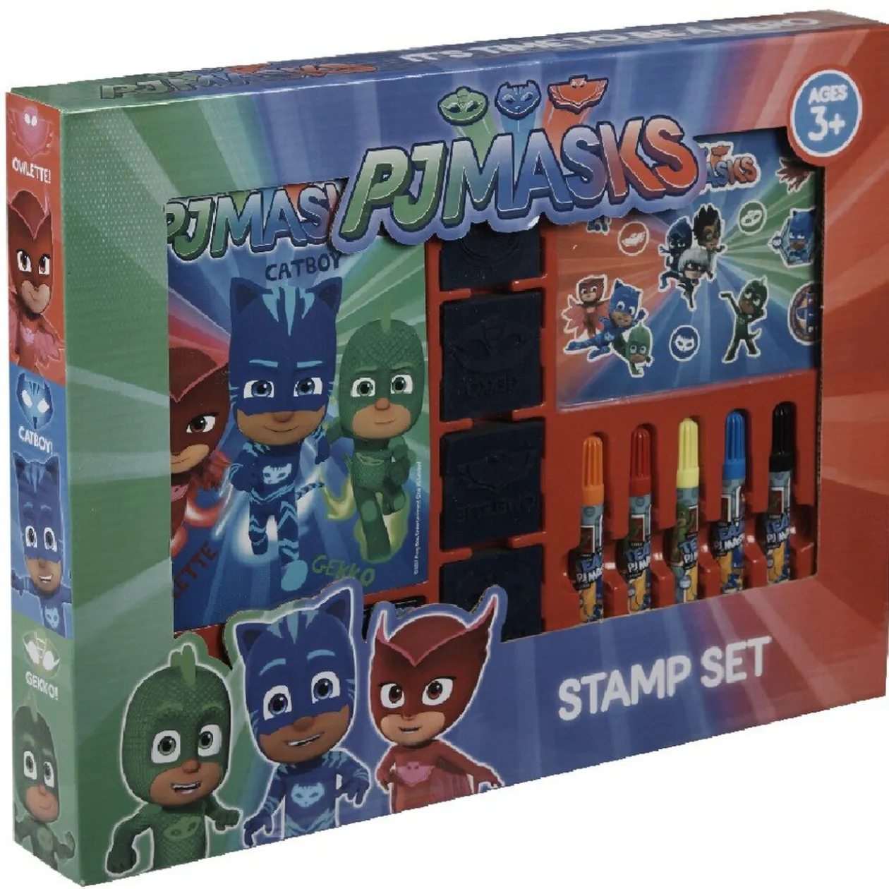 Jeu créatif coloriage et tampons Pyjamasque