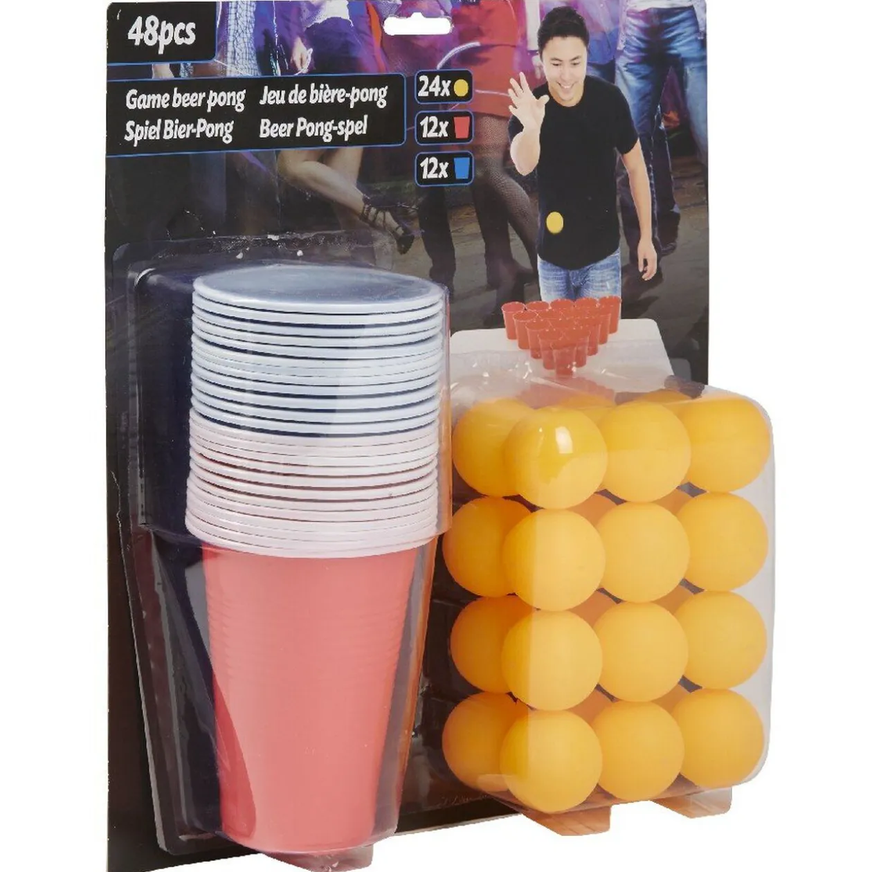 Jeu de bière-pong 48 pièces