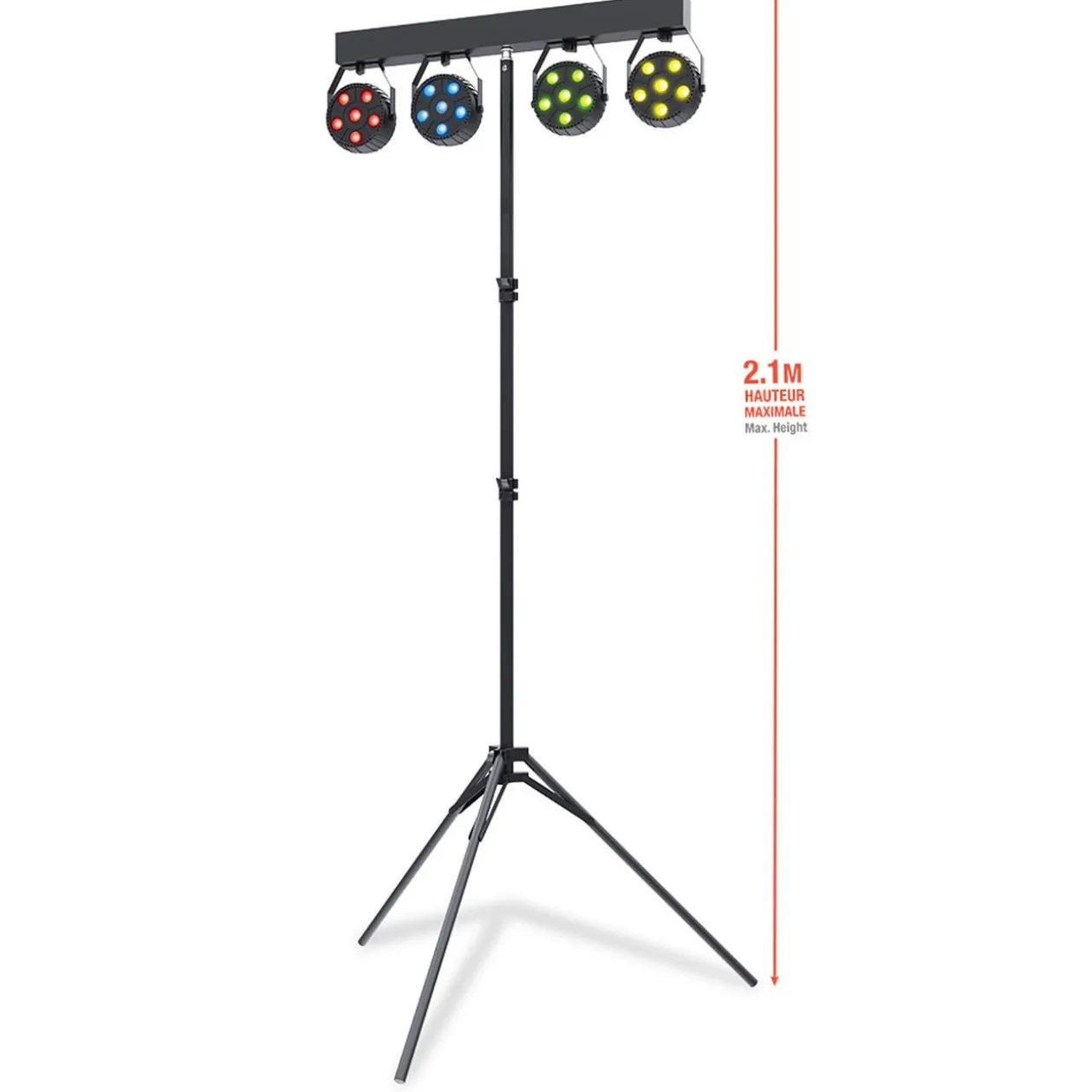 Jeu de lumière x4 avec trépied