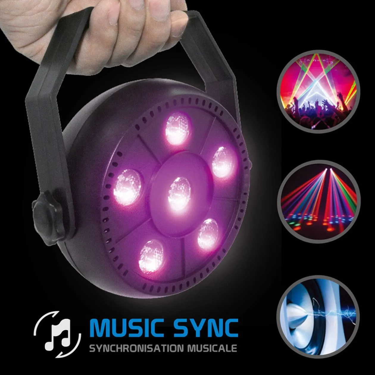 Jeu de lumière x4 avec trépied