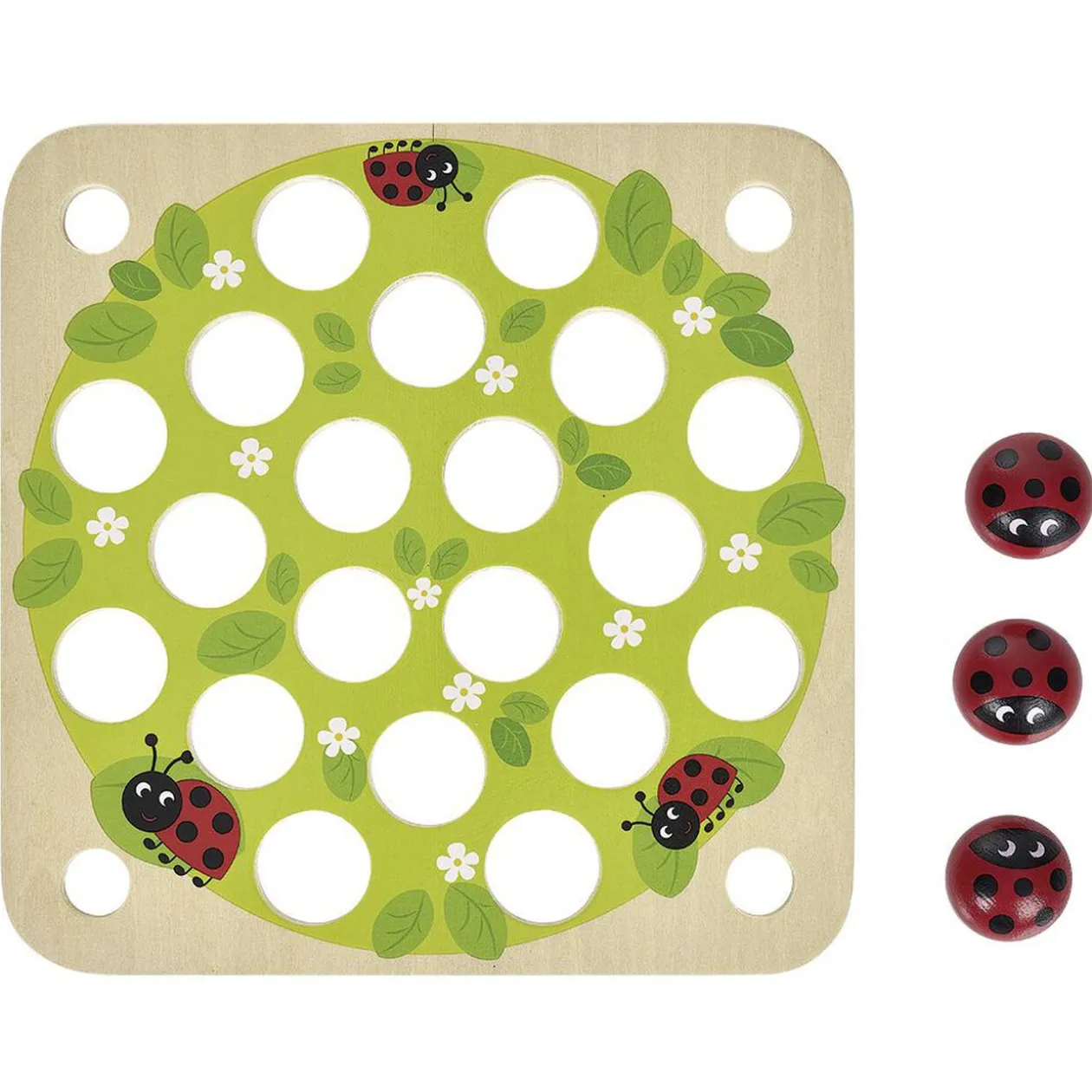 Jeu de mémoire coccinelle en bois - 27 pièces