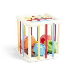 Jeu de motricité fine cube et formes 6 pièces 11x11x11cm