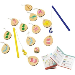 Jeu de pêche en bois