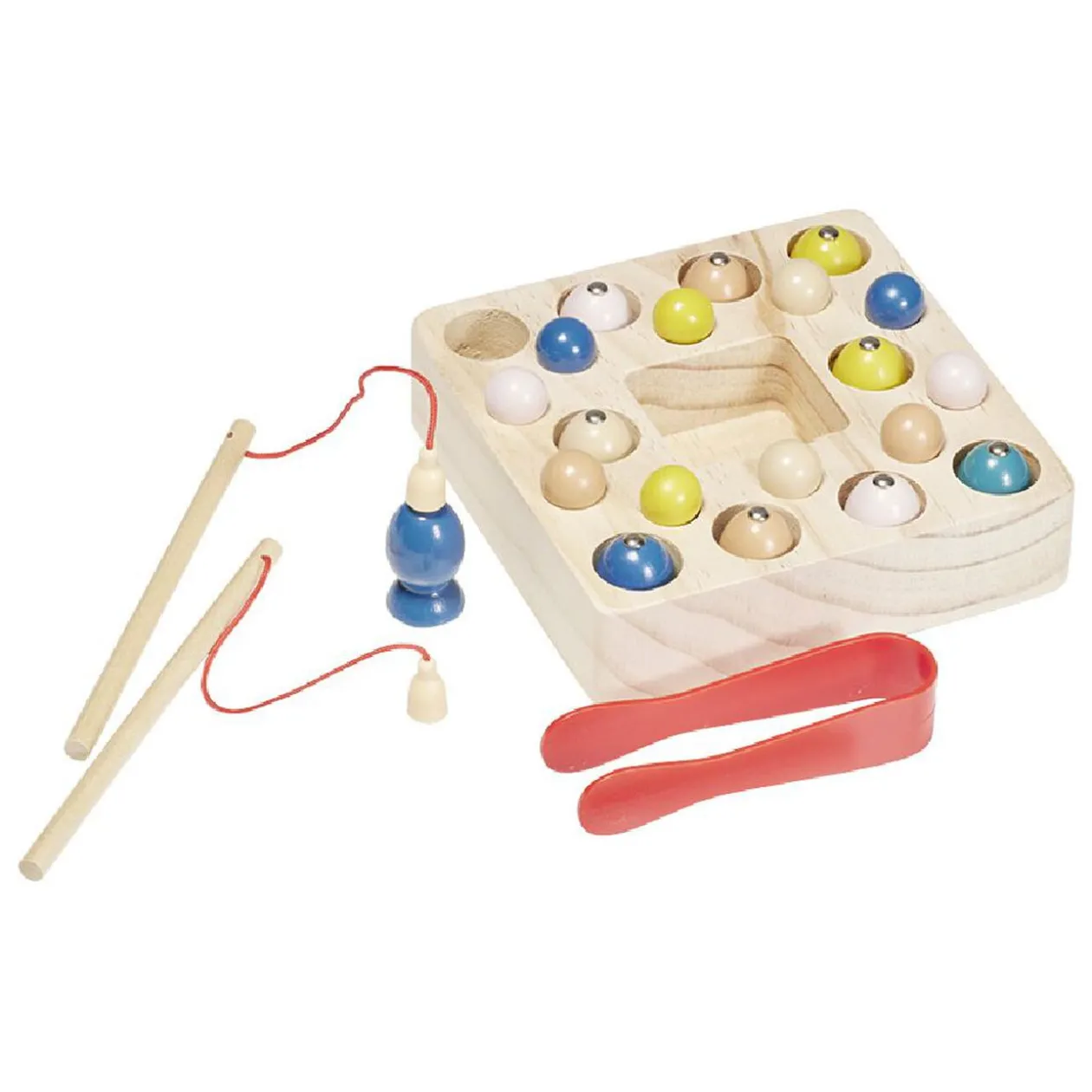 Jeu de pêche magnétique en bois