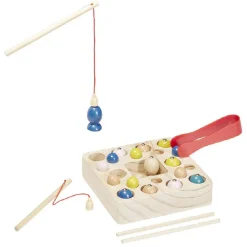 Jeu de pêche magnétique en bois