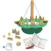 jeu d'équilibre bâteau en bois