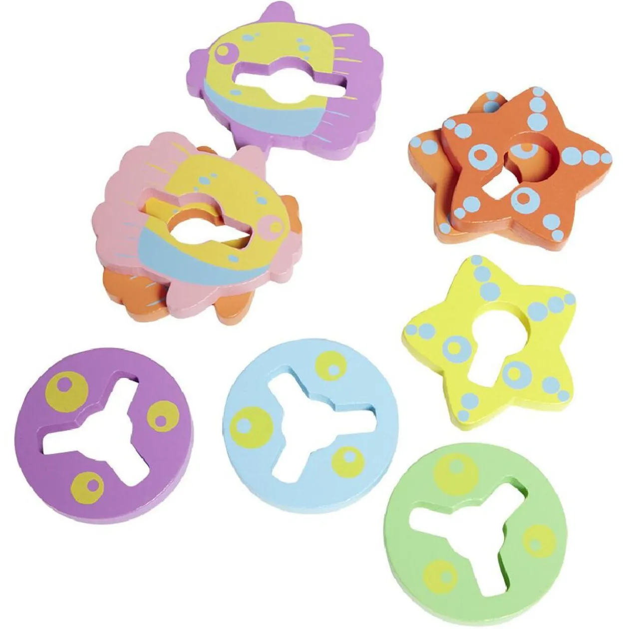 Jeu d'éveil Empil'ô type Montessori en bois