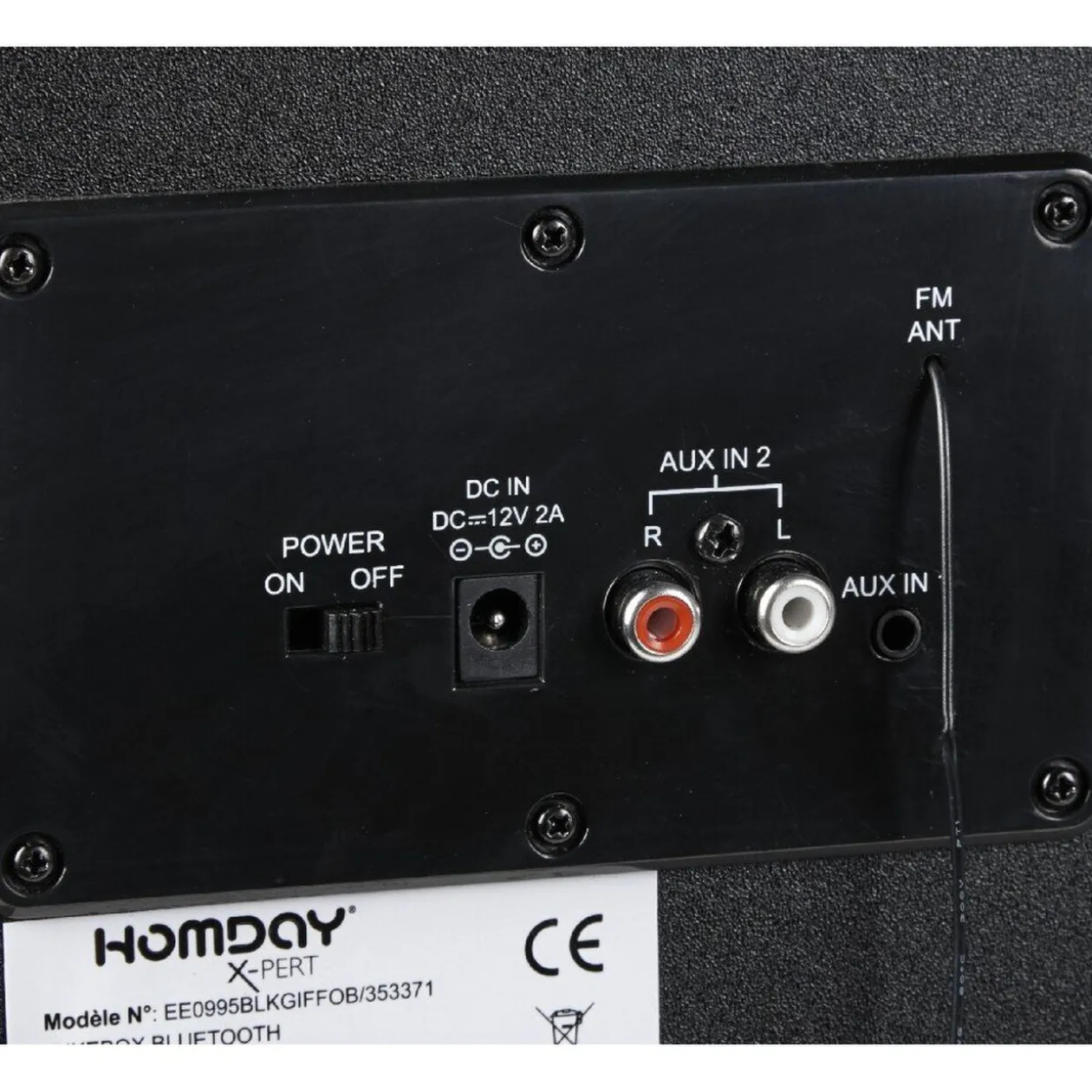 Jukebox rétro noir 30 W Homday