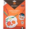 Kit coloriage 2 masques Calavera Jour des morts Halloween