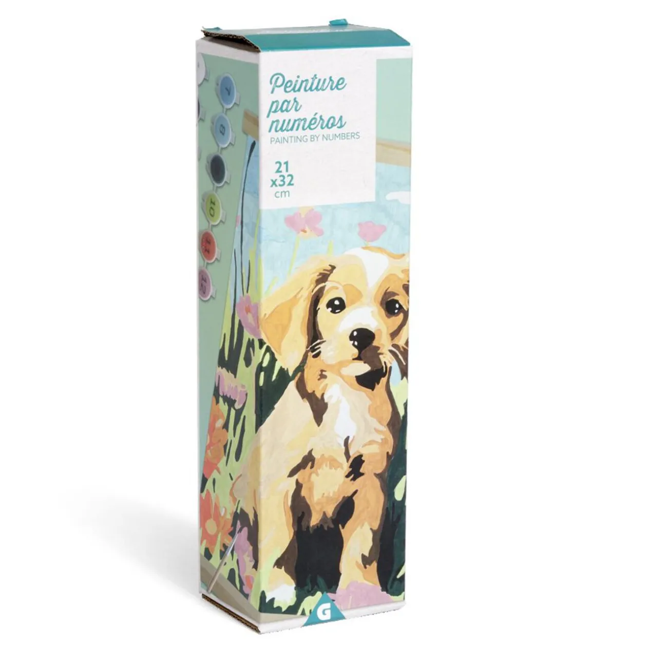 Kit créatif 15 pièces peinture par numéros 21x32cm 3 modèles