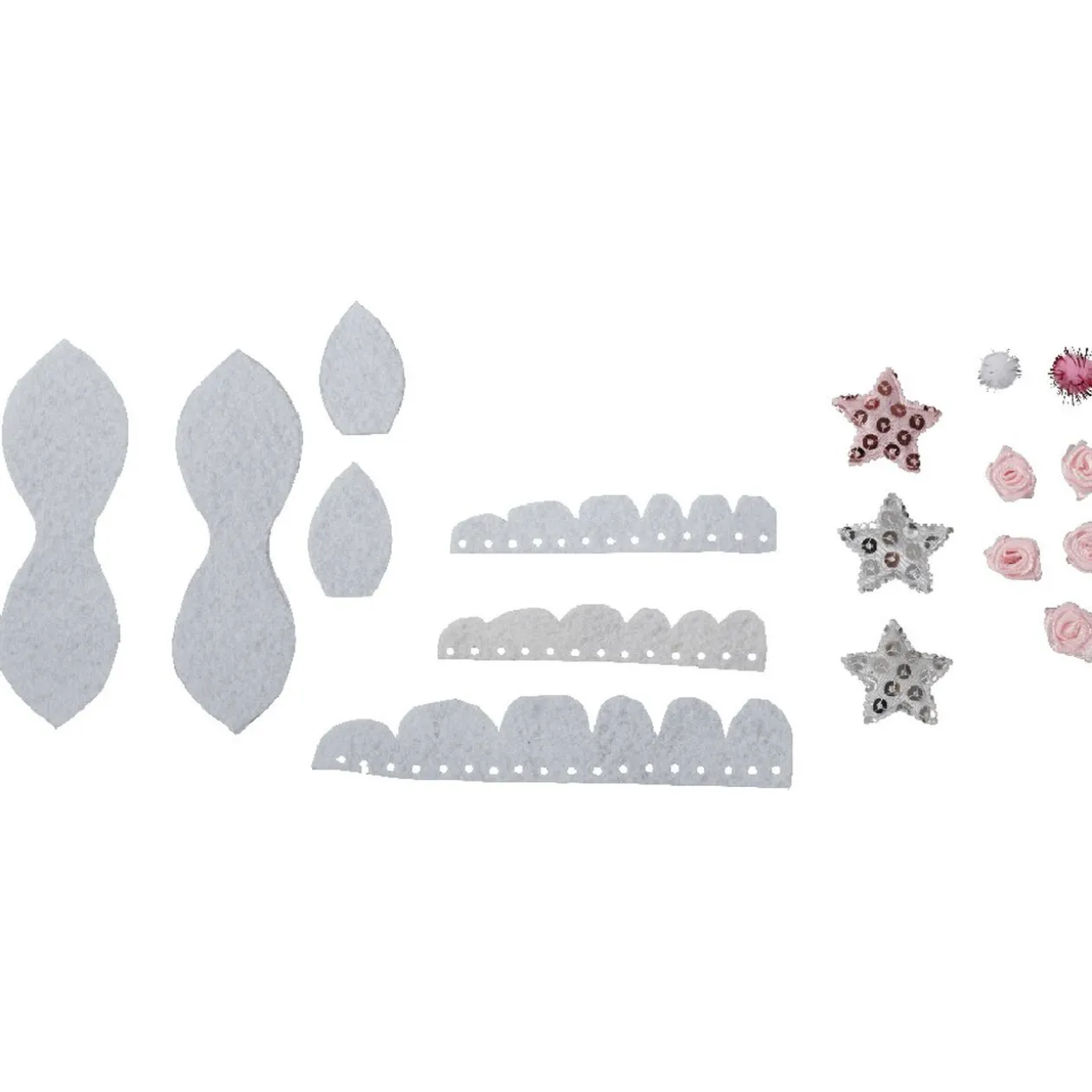 Kit créatif 4 serre-têtes licorne à fabriquer