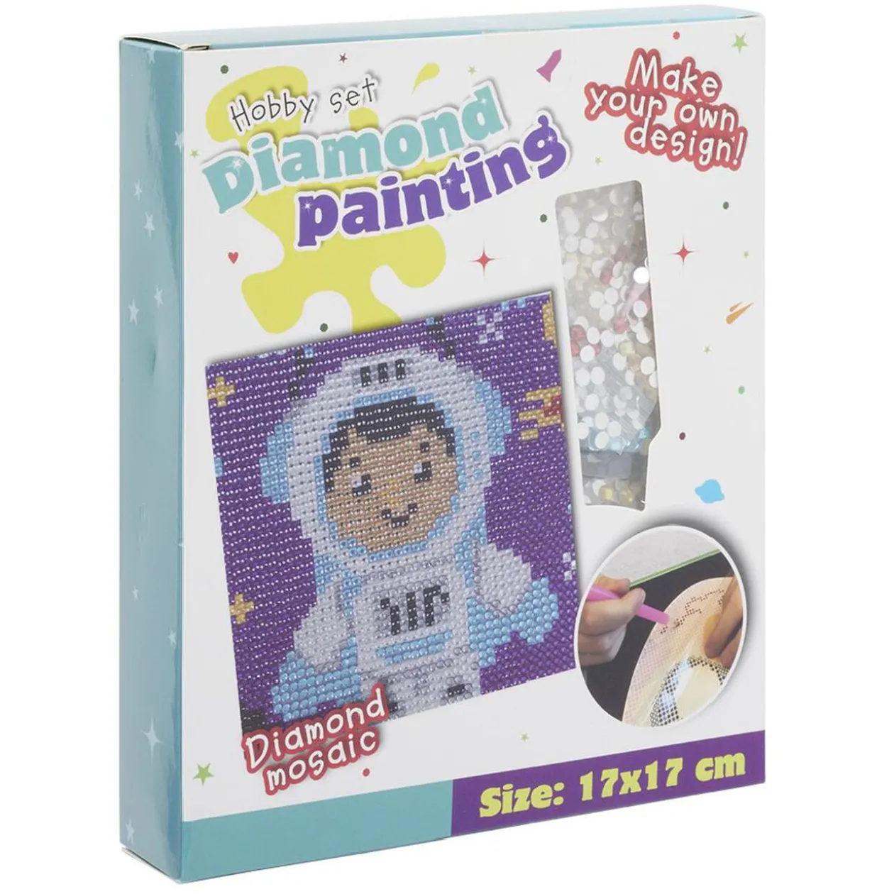 Kit création mosaïque Diamond Painting 17x17cm