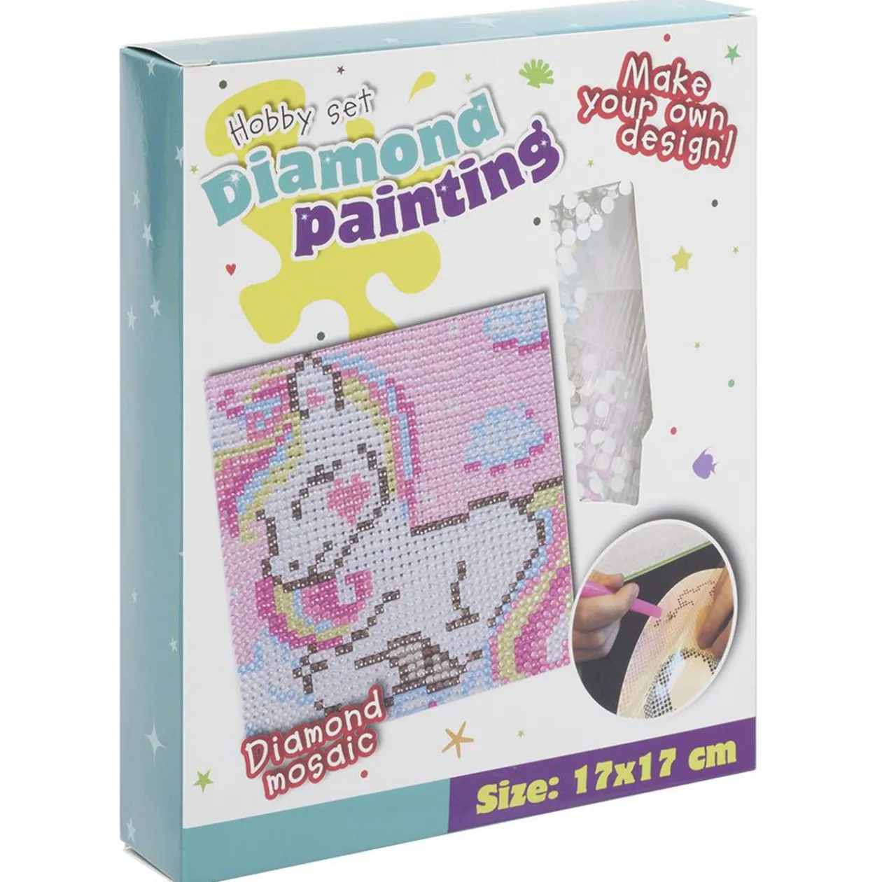 Kit création mosaïque Diamond Painting 17x17cm