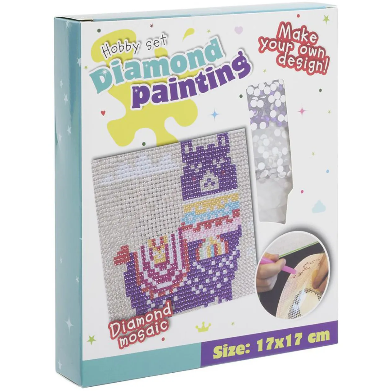 Kit création mosaïque Diamond Painting 17x17cm