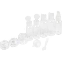 Kit de voyage trousse avec flacon x12