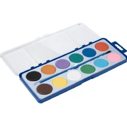 Kit peinture à l'eau 12 couleurs avec pinceau