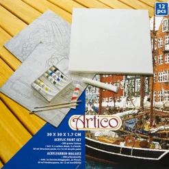 Kit peinture sur toile acrylique