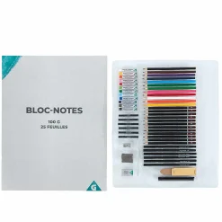 Kit portfolio pour dessin et croquis 59 pièces