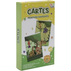 Kit toile à peindre diamant blanc 21,5x13cm