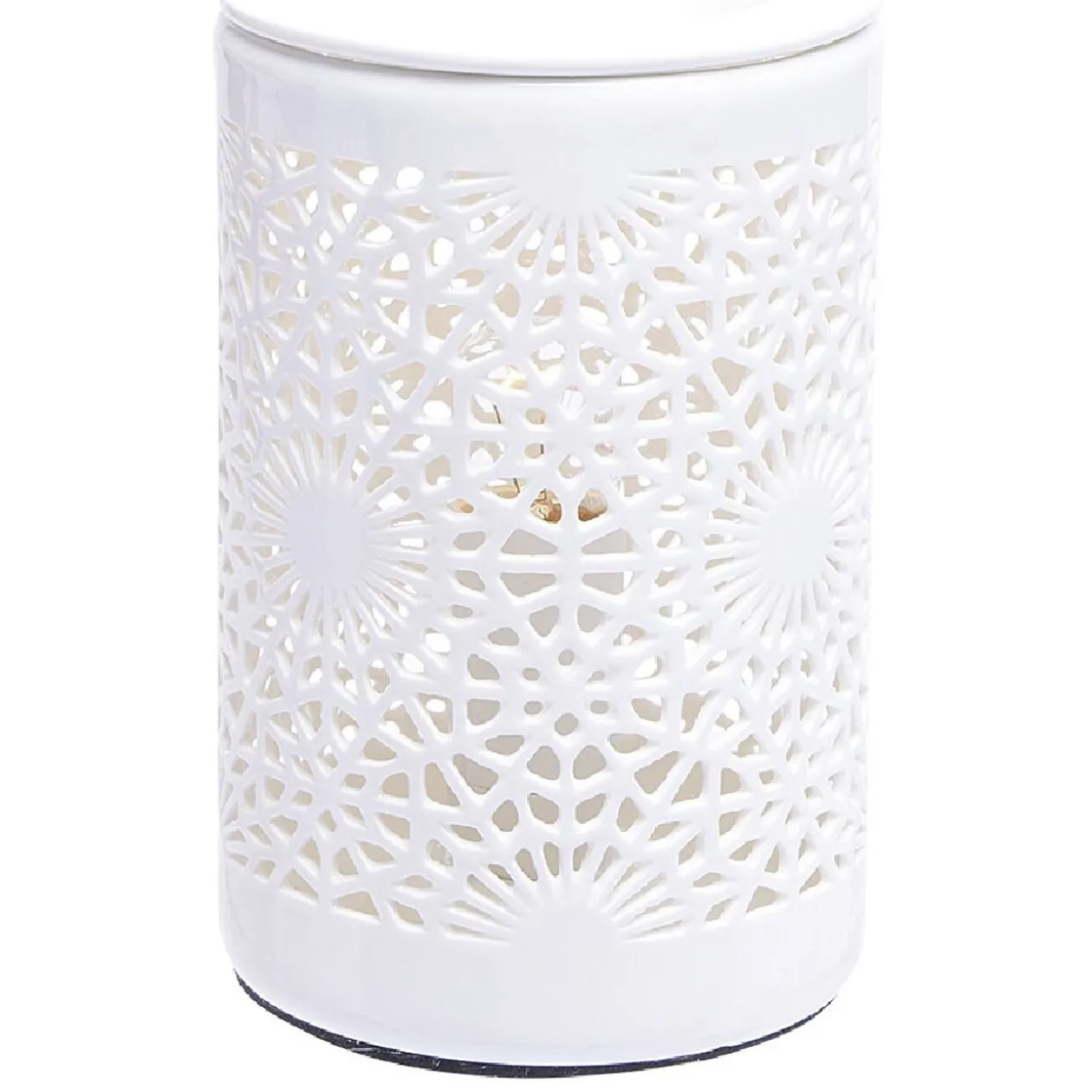 Lampe d'ambiance brûle parfum motif rosace