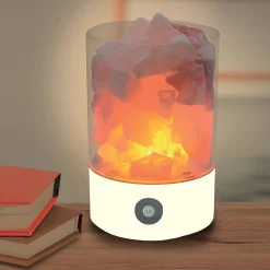 Lampe pierre de sel à poser LED multicolore