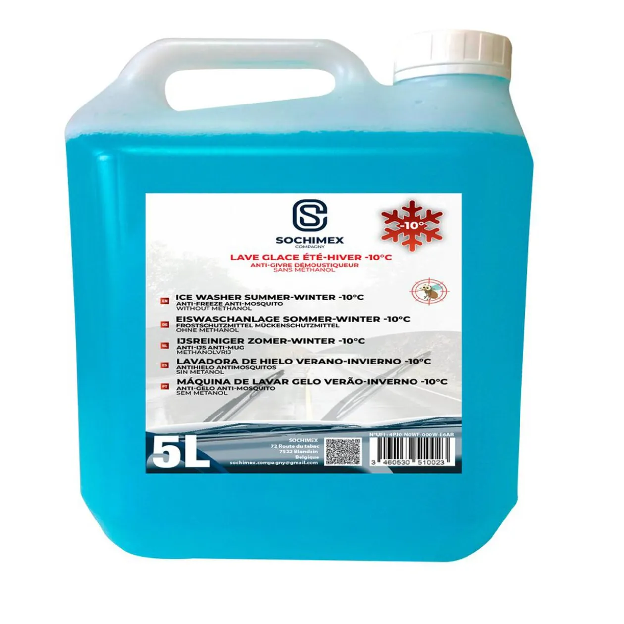 Lave glace hiver -10°C 5L