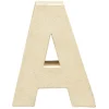 Lettre A à décorer en papier maché