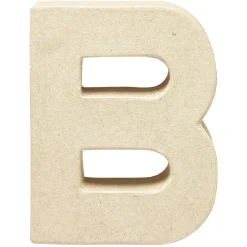 Lettre B à décorer en papier maché