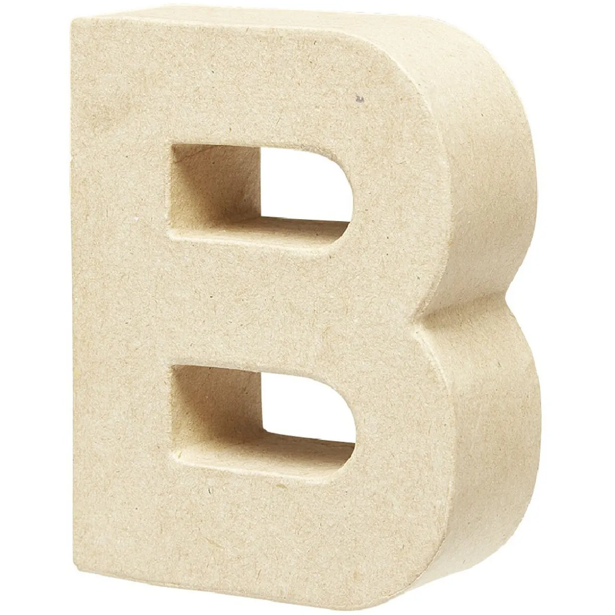 Lettre B à décorer en papier maché