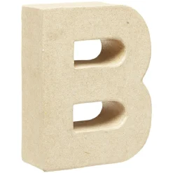 Lettre B à décorer en papier maché