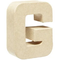 Lettre G à décorer en papier maché