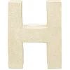 Lettre H à décorer en papier maché