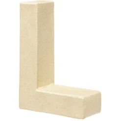 Lettre L à décorer en papier maché