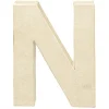 Lettre N à décorer en papier maché