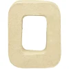 Lettre O à décorer en papier maché